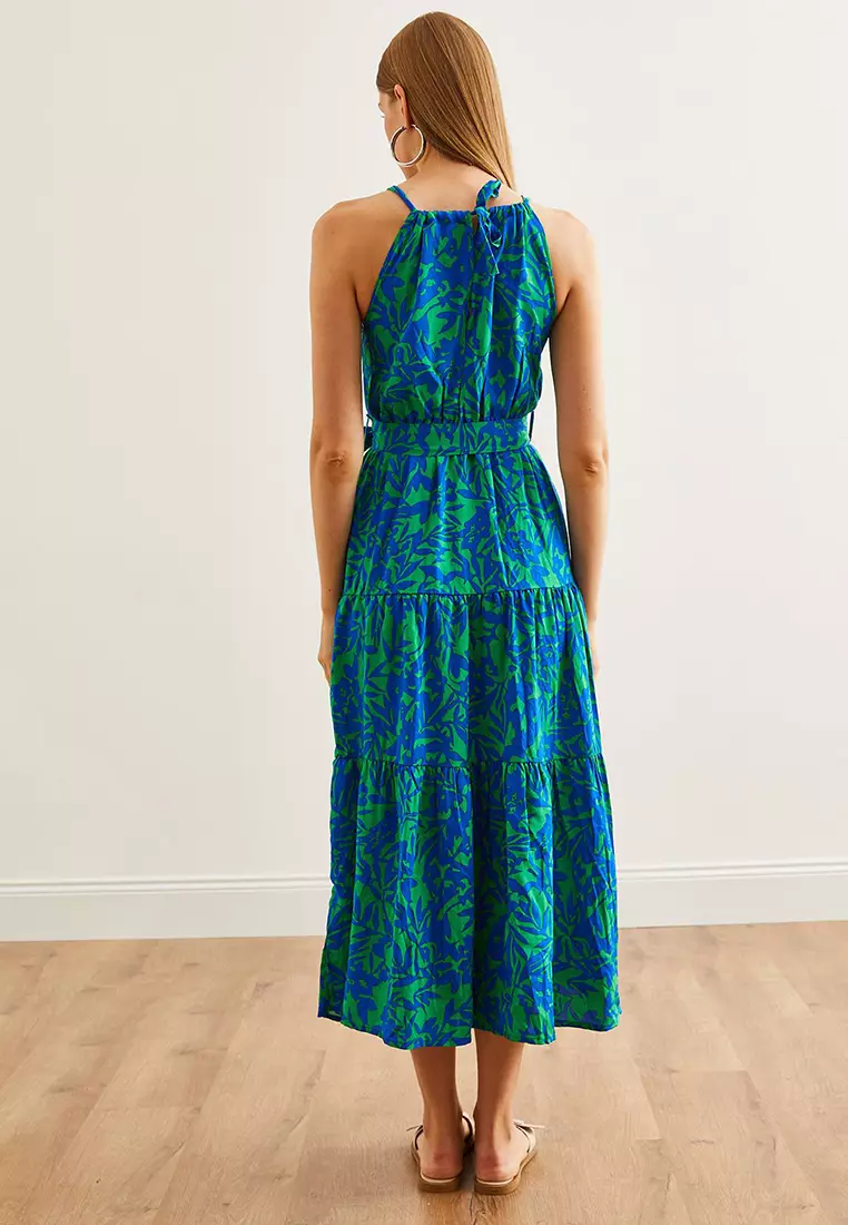 Viscose Woven Midi Dress