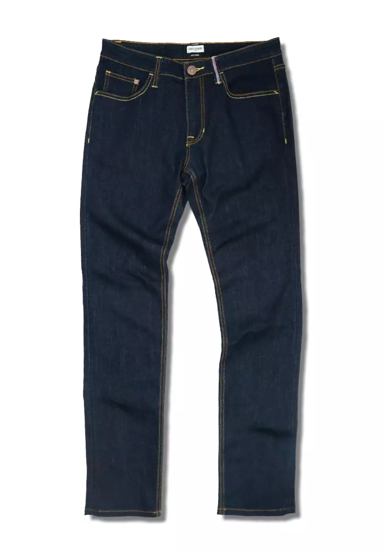 Buy Chevignon Mens Mid Tone Washed Coolmax Stretch Denim Jeans