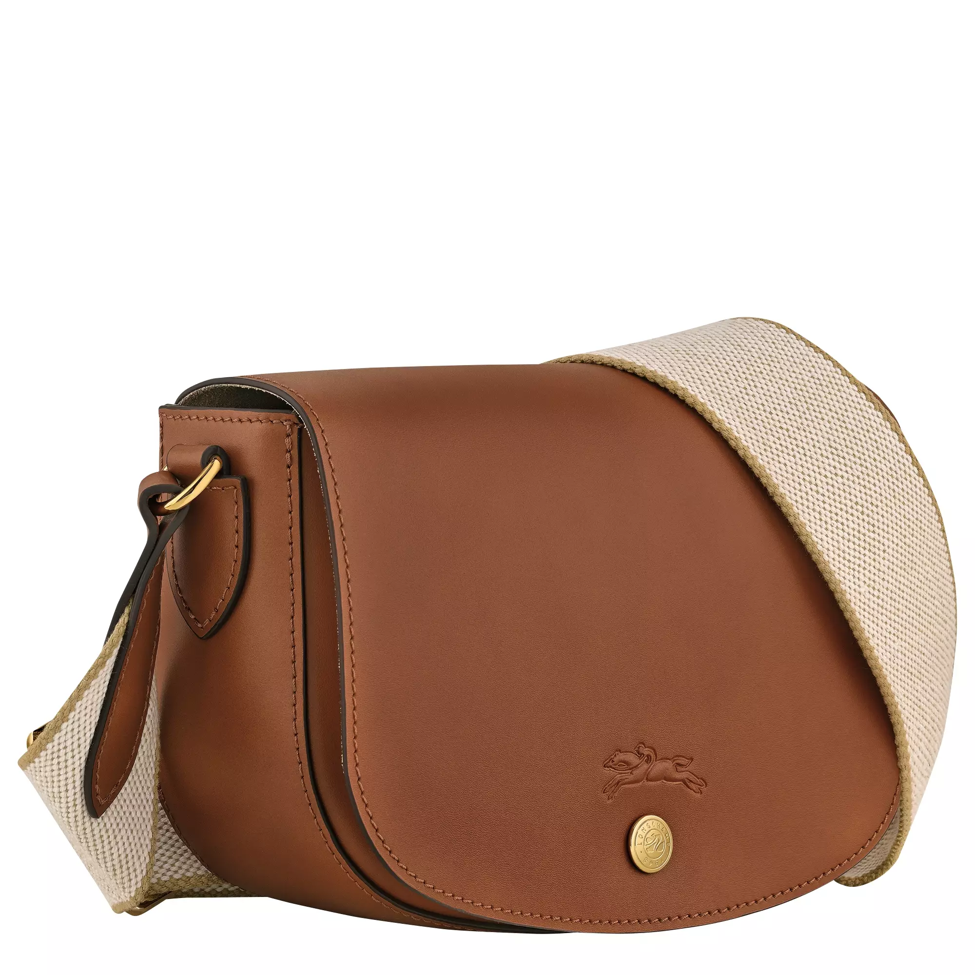 Epure S Crossbody Bag in Leather - Brown Cognac