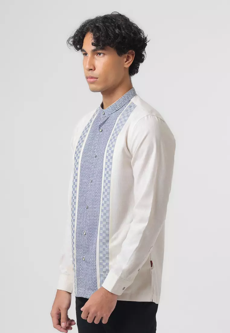 Kemeja Koko Pria Lengan Panjang Baju Muslim Pria AZZAM BEIGE