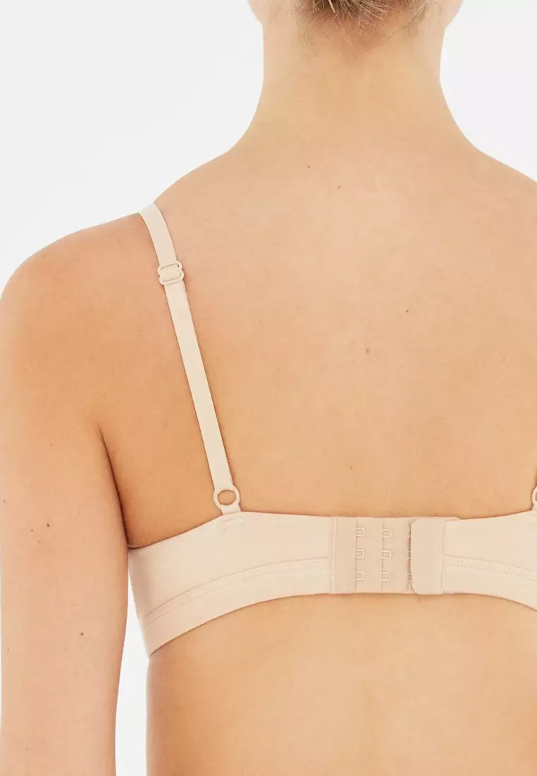 Nude Basic Soft Bra, Non-wired, Soft, Full-Cup, Underwear for Women