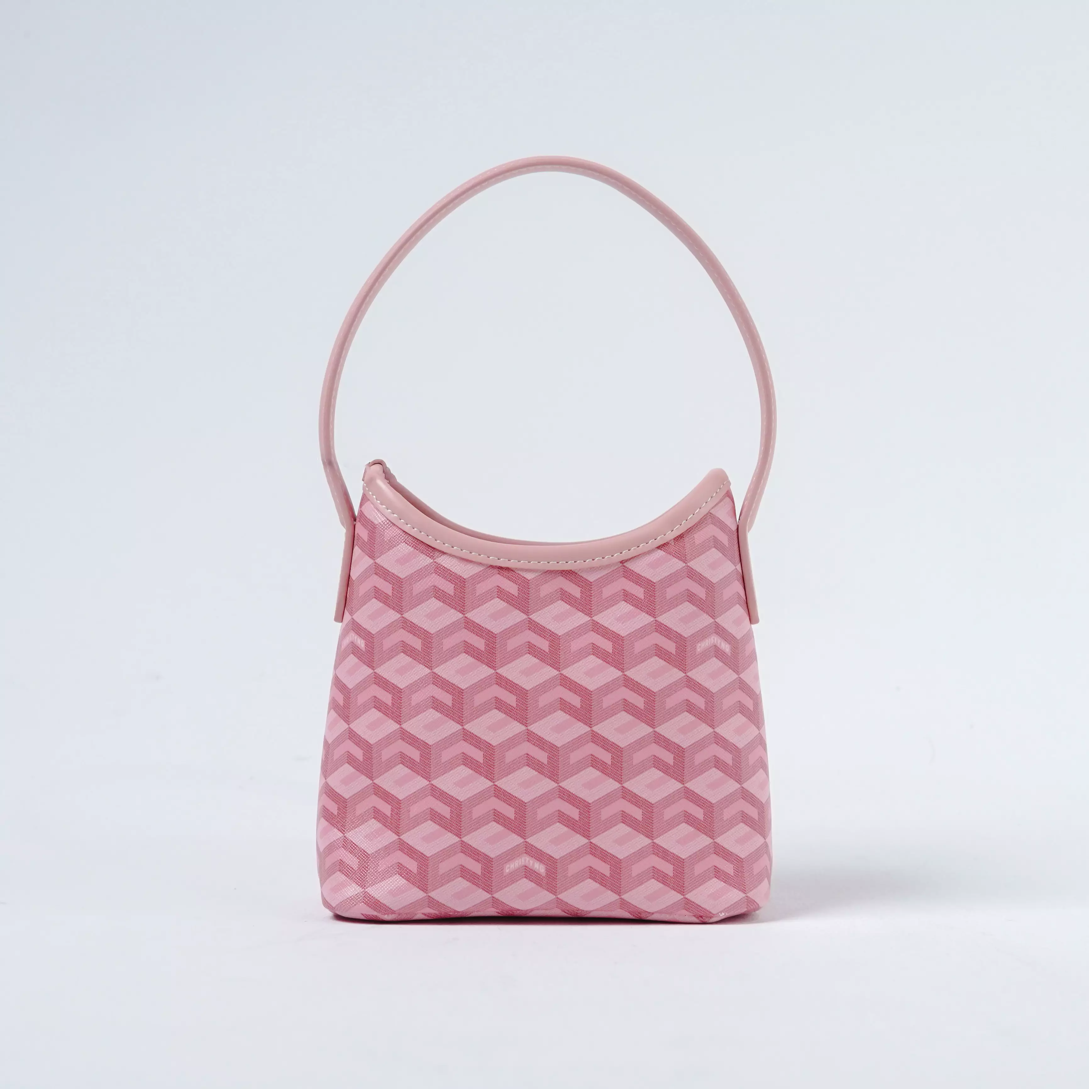 Tas CHRISTY NG ALESSO MONOGRAM PATTERN PINK HOBO BAG XTRA SMALL 100% ORIGINAL
