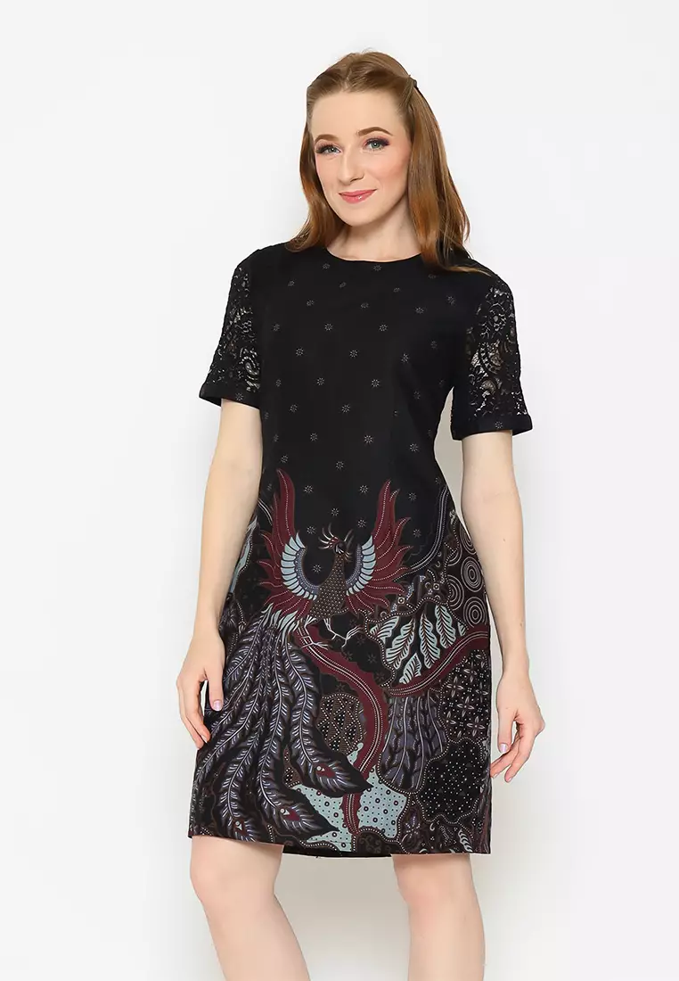 My Aksa Batik Wanita Dress Furing Jacinta Jimmy