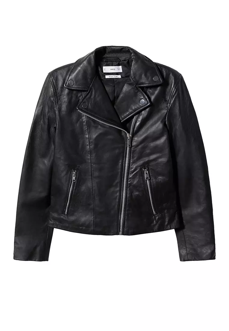 Buy Mango Leather Biker Jacket 2025 Online ZALORA Philippines