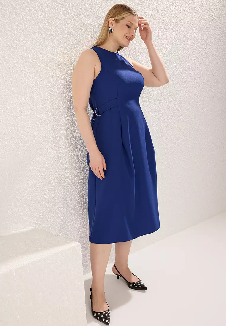 Plus Size D-Ring Midi Dress