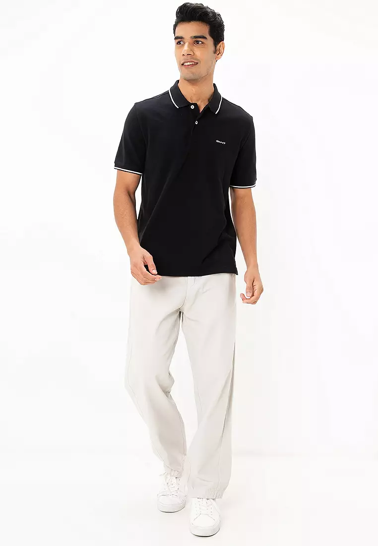 Contrast Piqué Polo Shirt