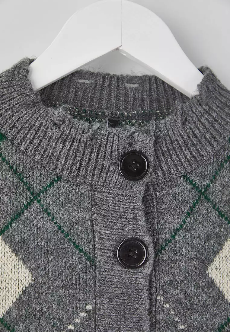 Mock Neck Cardigan