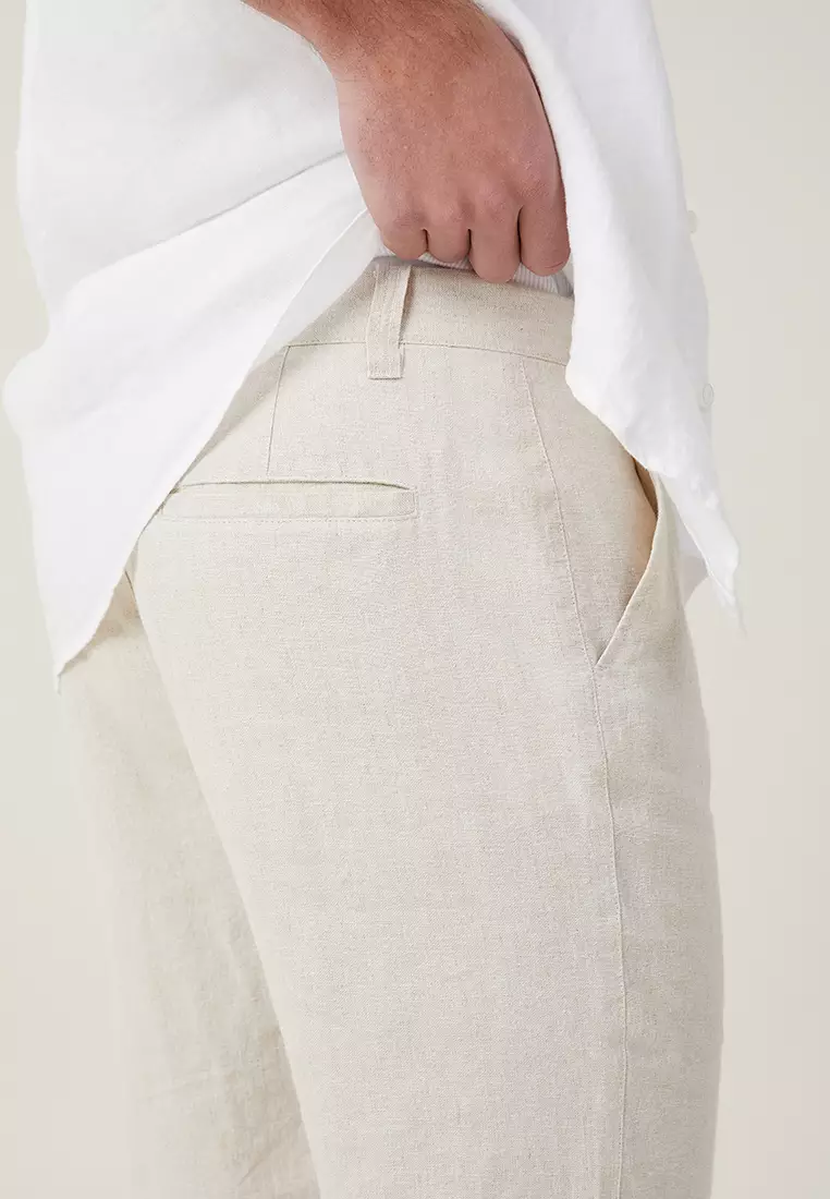 Linen Pleat Shorts