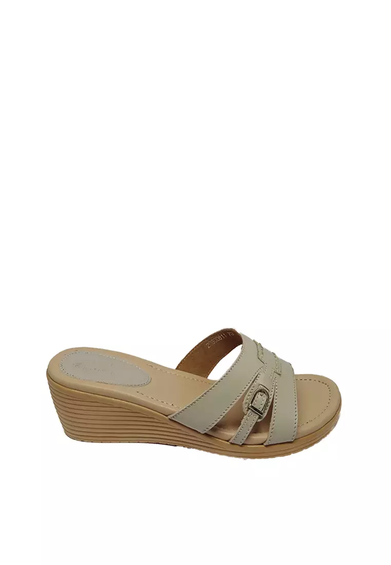 Tan mid 2024 wedge sandals