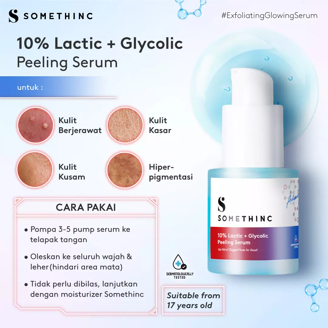 SOMETHINC 10% Lactic + Glycolic Peeling Serum
