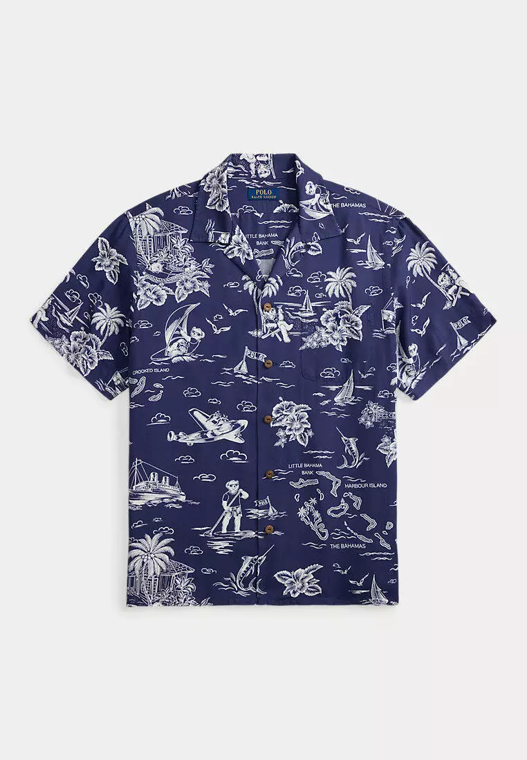 Classic Fit Polo Bear Camp Shirt