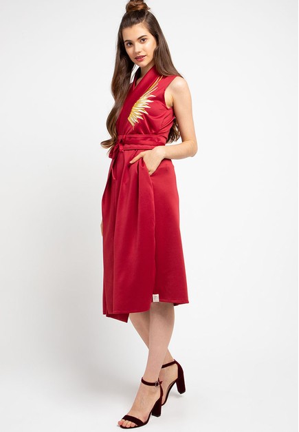 Jual Ans Ein Golden Wings Red Blazer Dress Original Zalora Indonesia