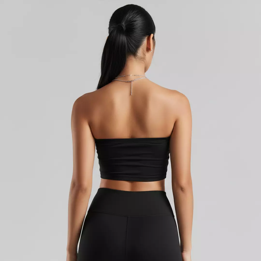 LTD57 kemben tube top pendek hitam thirdday