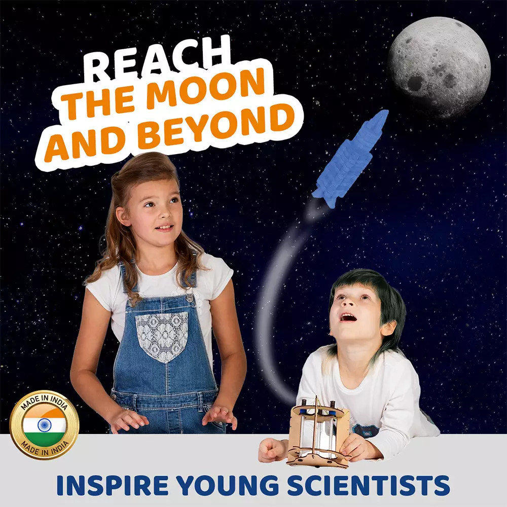 SMARTIVITY SPACE ROCKET - COKELAT/BIRU