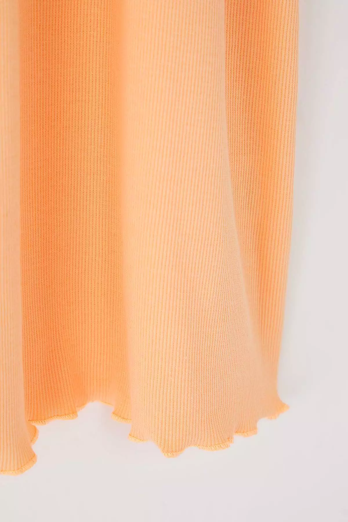 Orange Girl Cotton Stretchy Mini Embroidered Knitted Dress Tkdss25El00008