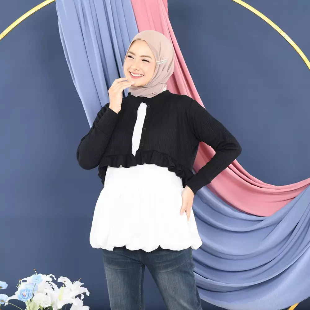 Posie Cardigan - Black M19677 R29S1