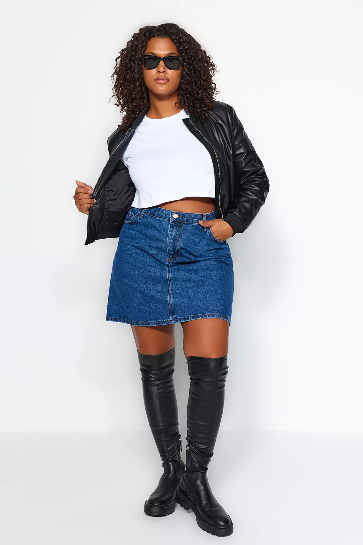 Denim Short Skirt