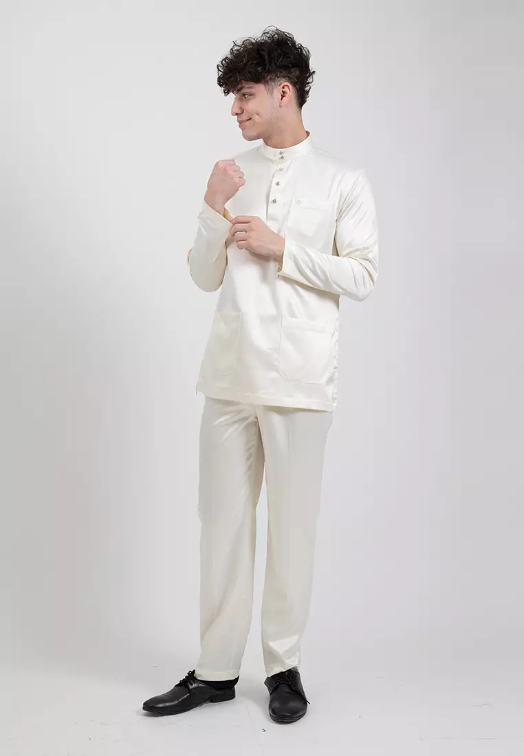 Alain Delon Slim Fit Baju Melayu - 19024006-50LtYellow