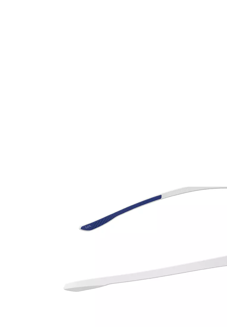 UNDER ARMOUR Sunglasses UA GAMEDAY/G-WWK-W1, MASK Shape with MATTE WHITE BLUE Color