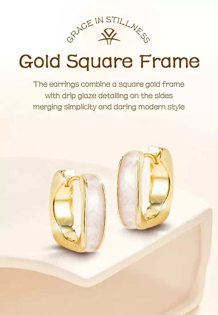 Anting Wanita Titanium Korea Anting Cewek Anti Pudar high quality Kotak Indah COD