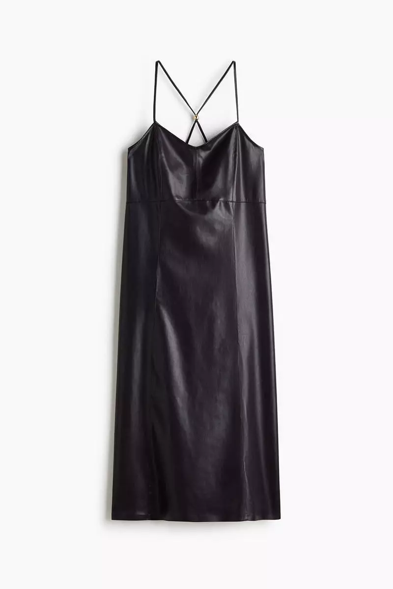 Coated slip dress