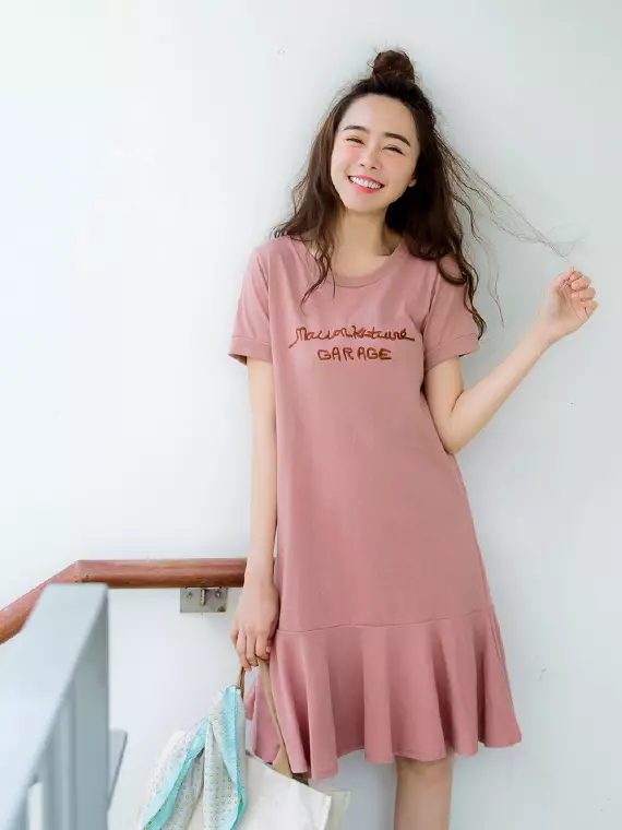 Casual on sale embroidered dresses