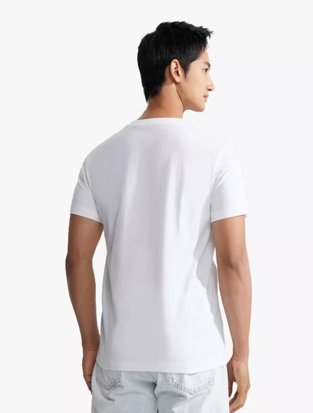 CALVIN KLEIN JEANS - MONOGRAM ORGANIC COTTON TEE - white
