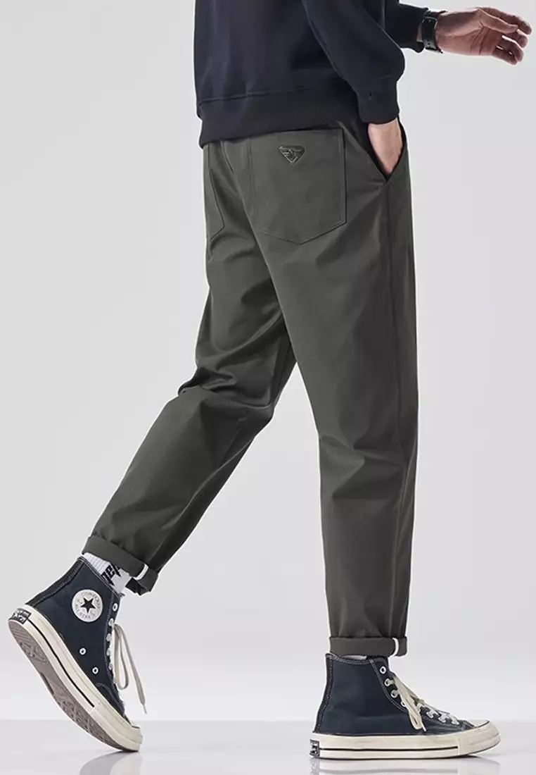 Elasticated Waist Slim Pants