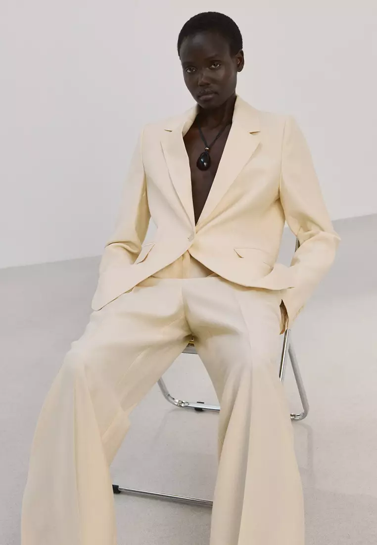 低腰萊賽爾長褲