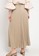 Chic Simple beige Pleated Maxi Skirt 7C637AA77BBE47GS_2