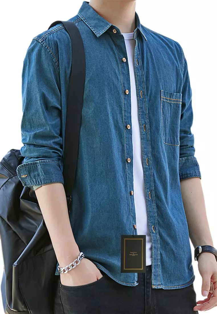 Mens denim shirts new arrivals amazon