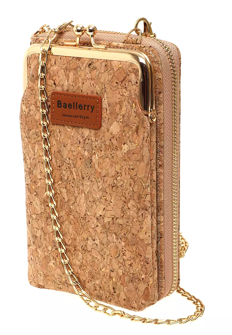 Sling Bag Tas Selempang Dompet Wanita Multifungsi Uniqe Design Material Kulit Leather ORIGINAL