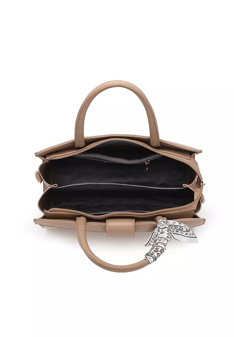 Women's Top Handle Bag / Sling Bag / Crossbody Bag (Tas Selempang / Tas Tangan) - Putih