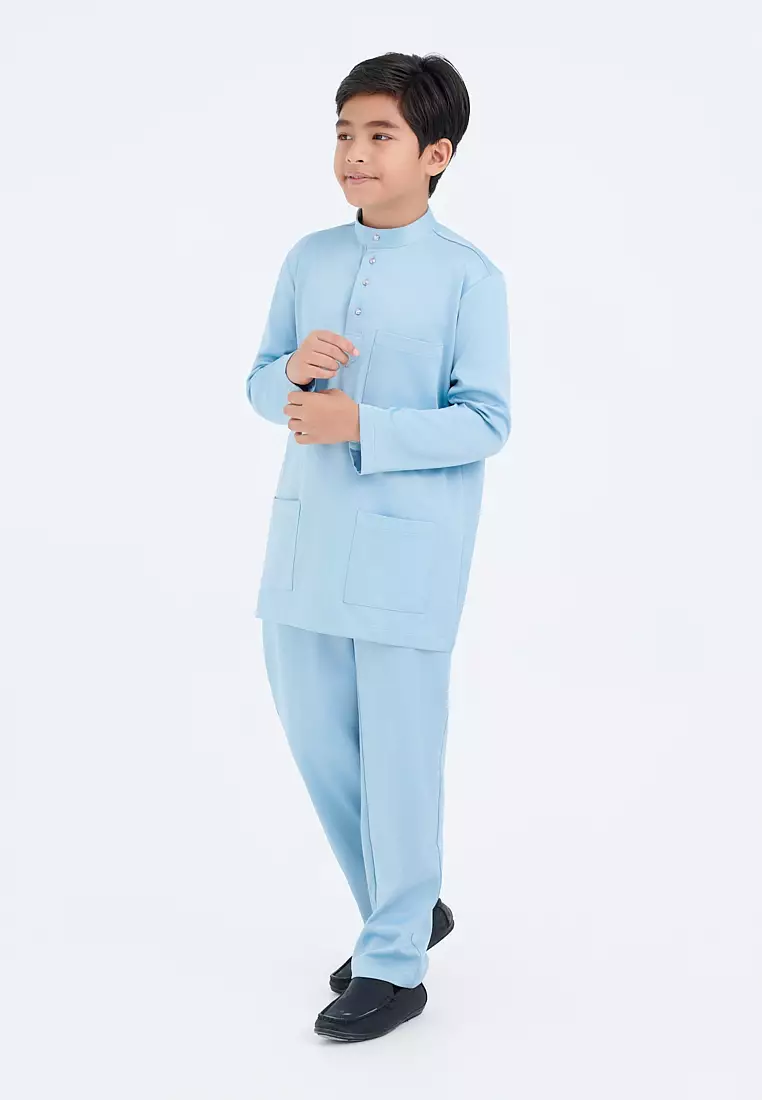Gene Martino - Faez Baju Melayu Slim Fit Sedondon – Junior 1292