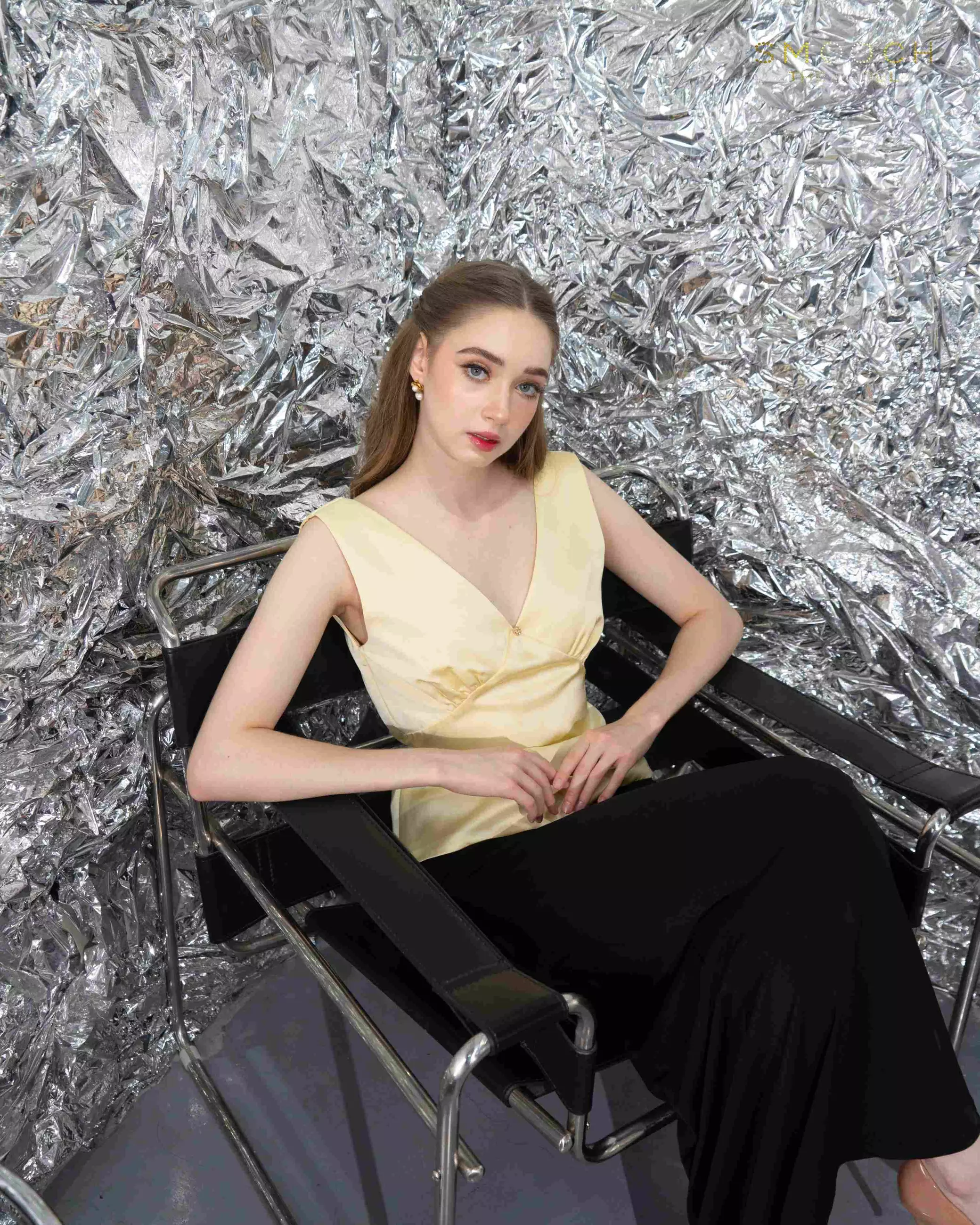 Megan Baby Yellow Sleeveless Top 