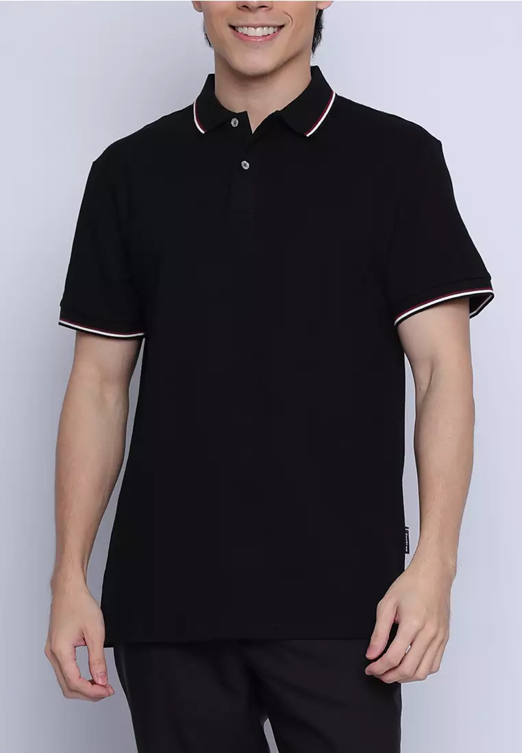 Color Block Pique Polo Shirt