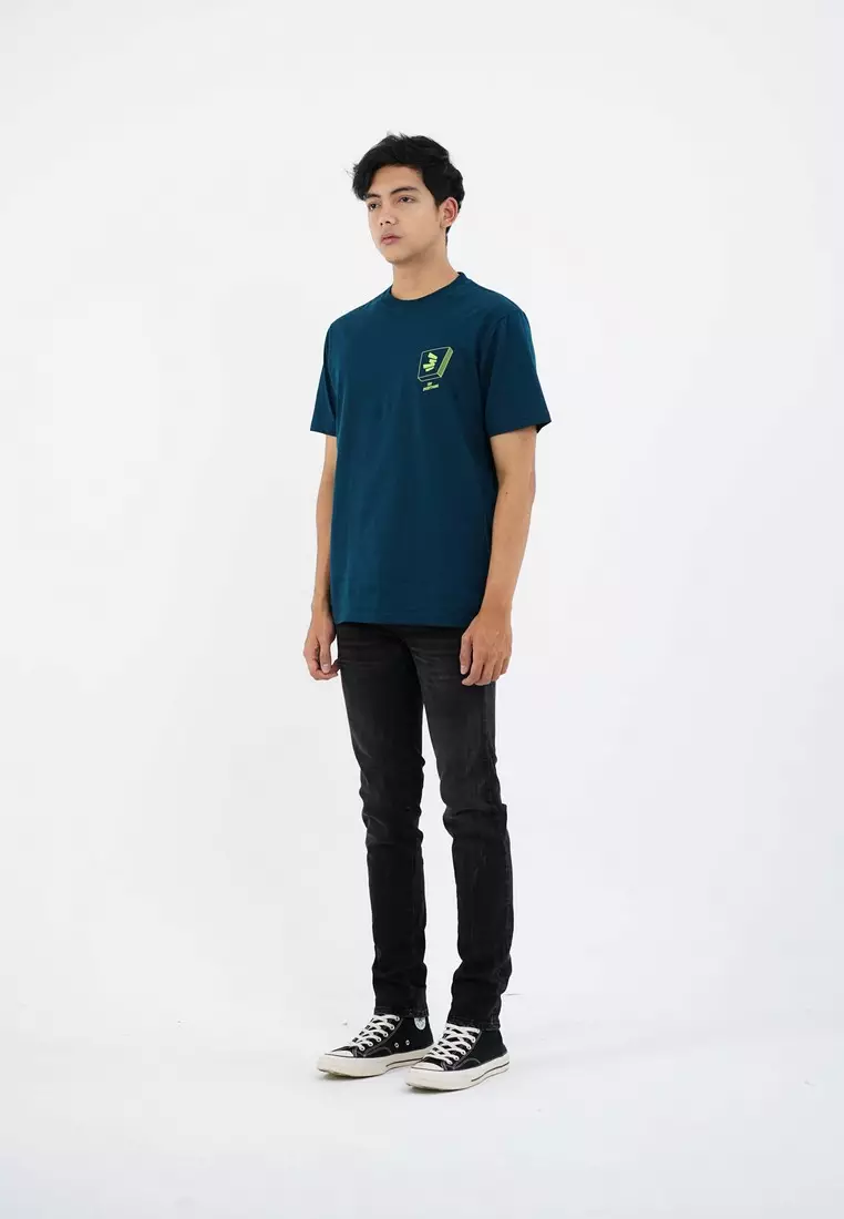 3Second Men's T-Shirt Short Sleeve Regular Fit Cotton Woody OL-C970325