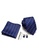 Kings Collection blue Blue Tie, Pocket Square, Cufflinks, Tie Clip 4 Pieces Gift Set (UPKCBT2124) 56B16AC5F6FAB1GS_2
