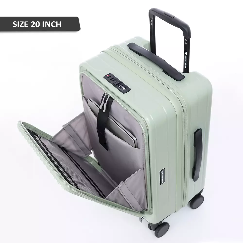 Navy Club Travora Koper Hardcase ABS PC - 4 Roda Putar TSA Lock - Size 20/24/28 Inch