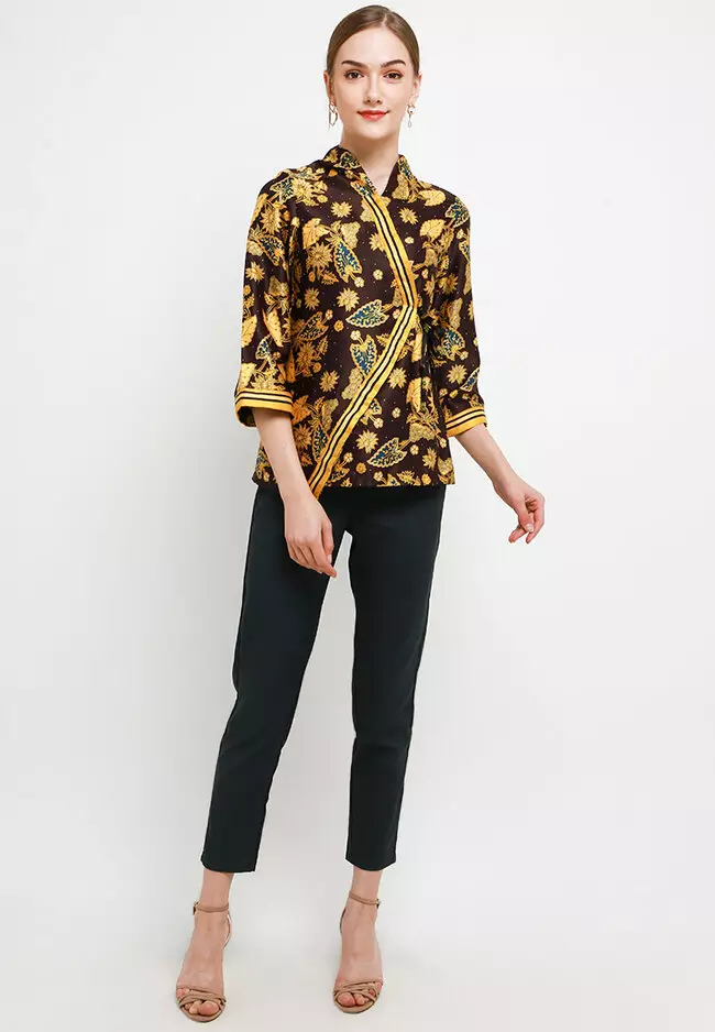 Blouse Batik Daun Keladi