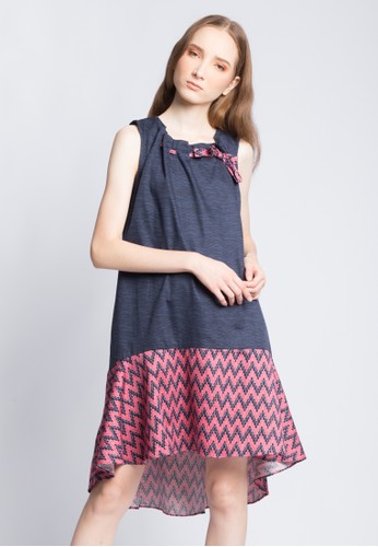 Jual Art Tik Art Tik Sleeveless Bottom Print Dress Original Zalora Indonesia