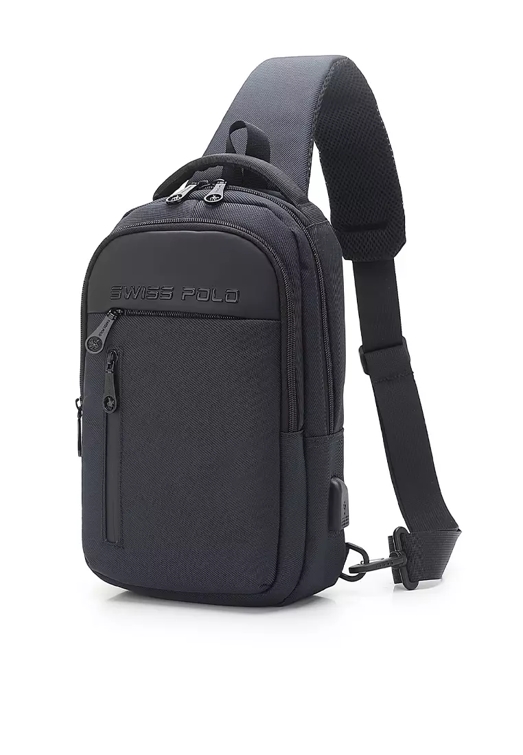 Men's Waist Bag / Belt Bag / Chest Bag (Tas Pinggang / Tas Dada Pria) - Biru