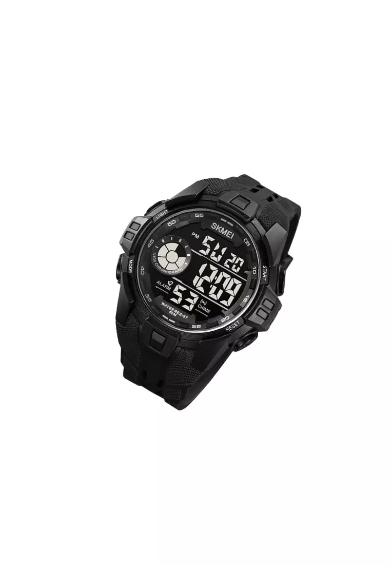 Jam Tangan Digital Sport Chrono Material TPU BK09 Waterproof ORIGINAL