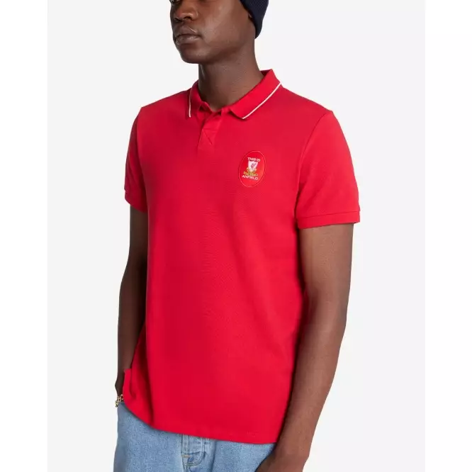 Liverpool FC Mens This Is Anfield Polo Red - Official LFC Polo Original Pria