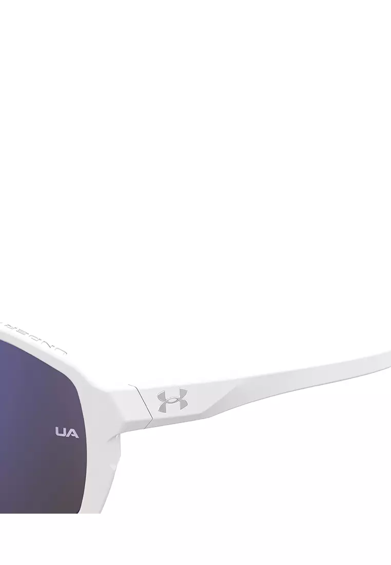 UNDER ARMOUR Sunglasses UA GAMEDAY/G-WWK-W1, MASK Shape with MATTE WHITE BLUE Color