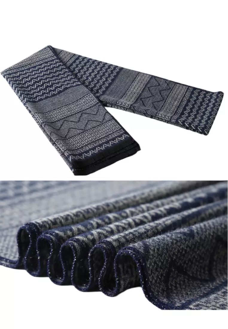 Men's Warm Scarf for Autumn and Winter - Thick Korean Style Long, Versatile Scarf