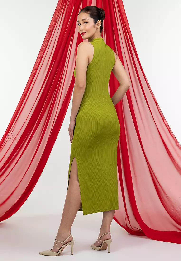 Zalora green dress hotsell