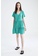DeFacto green Floral Detail Short Sleeve Viscose Mini Dress CD784AA248D9BEGS_2
