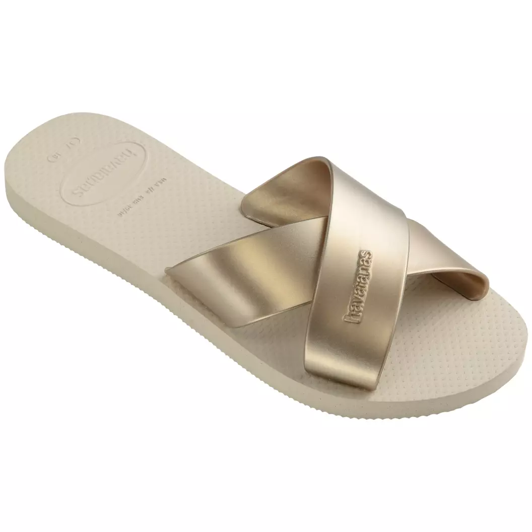Havaianas 0121 Aqua Metallic Beige - Sandal Wanita