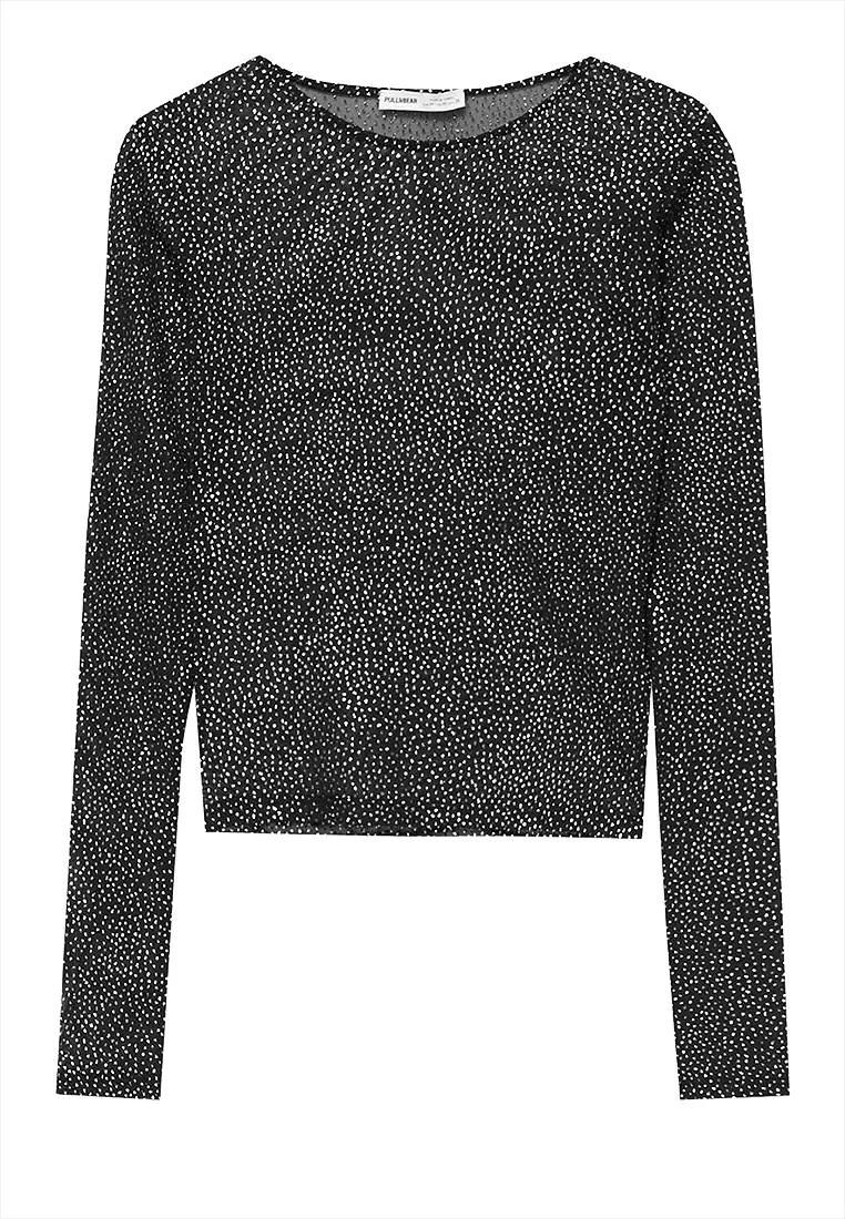 Pull Bear Long Sleeve Tulle T-Shirt 2025 Buy Pull Bear